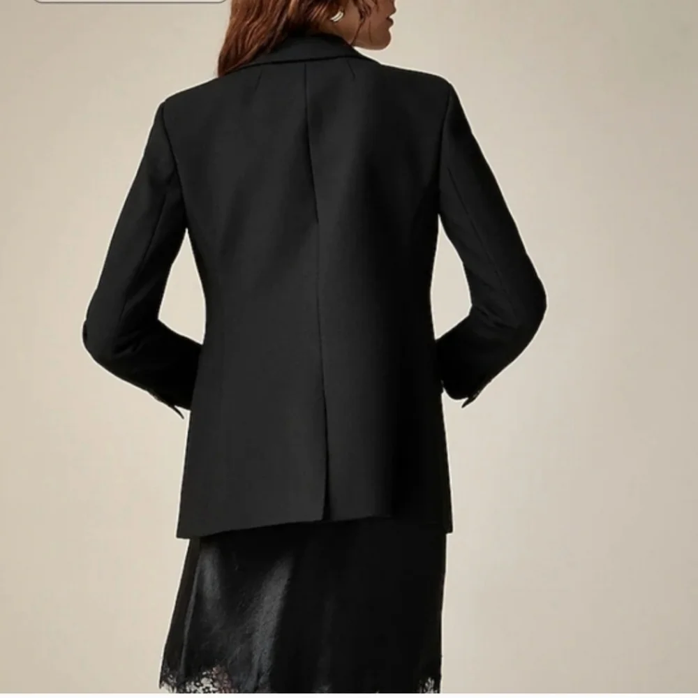 J Crew Madelyn blazer in four-season stretch CC289 Size 00 NWT Black